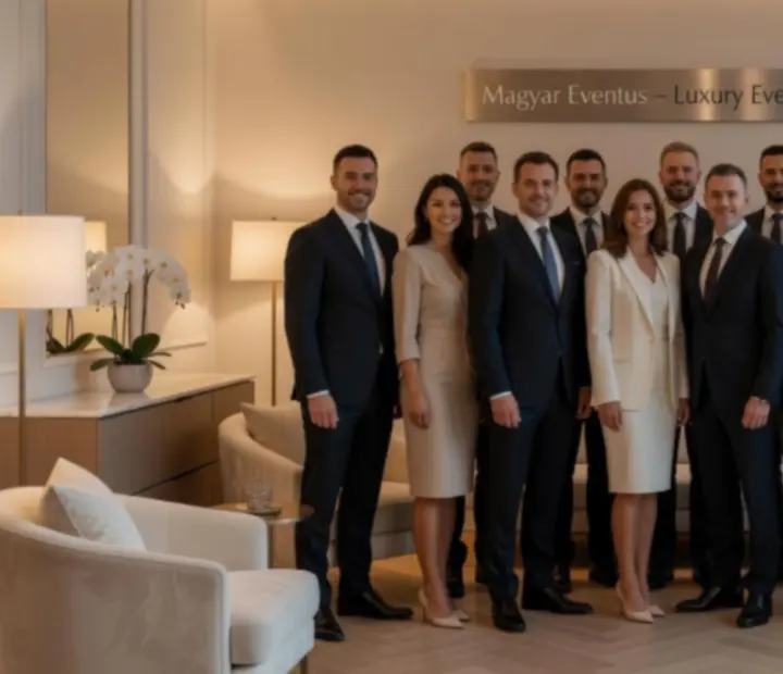 Az Utvoria csapata elegáns, kaszinó hangulatú rendezvényhelyszínen